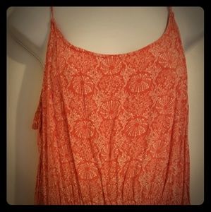 Oldnavy Orange coral reef and jellyfish design dre